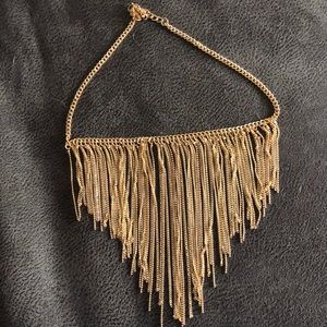 Gold Fringe necklace